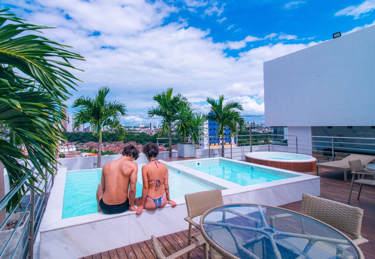 Apartamento em João Pessoa - GOLDFLAT MANAÍRA | Apart-Hotel Duas Camas Solteiro