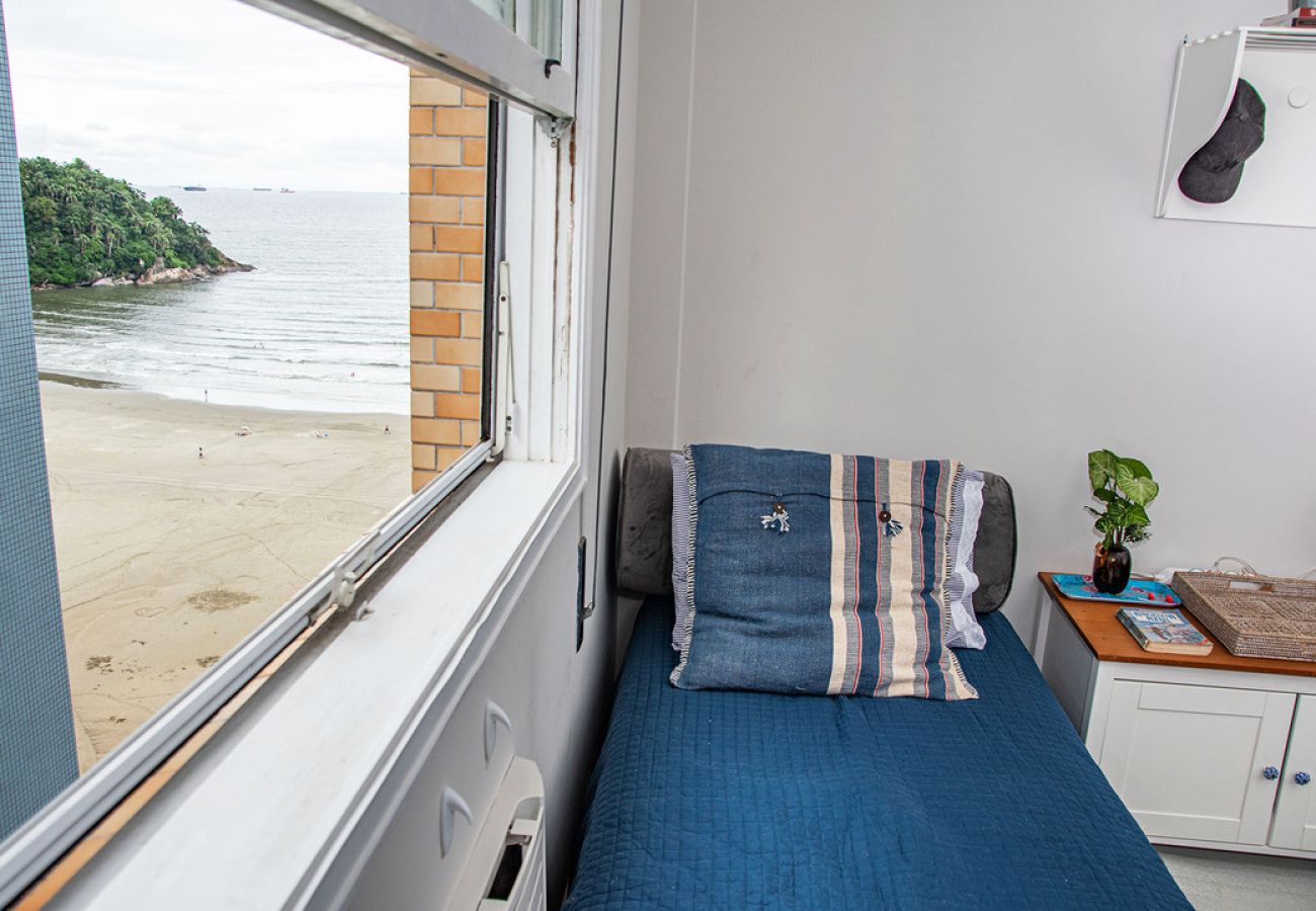 Apartamento em Santos - Apto de frente para a praia José Menino, Santos/SP