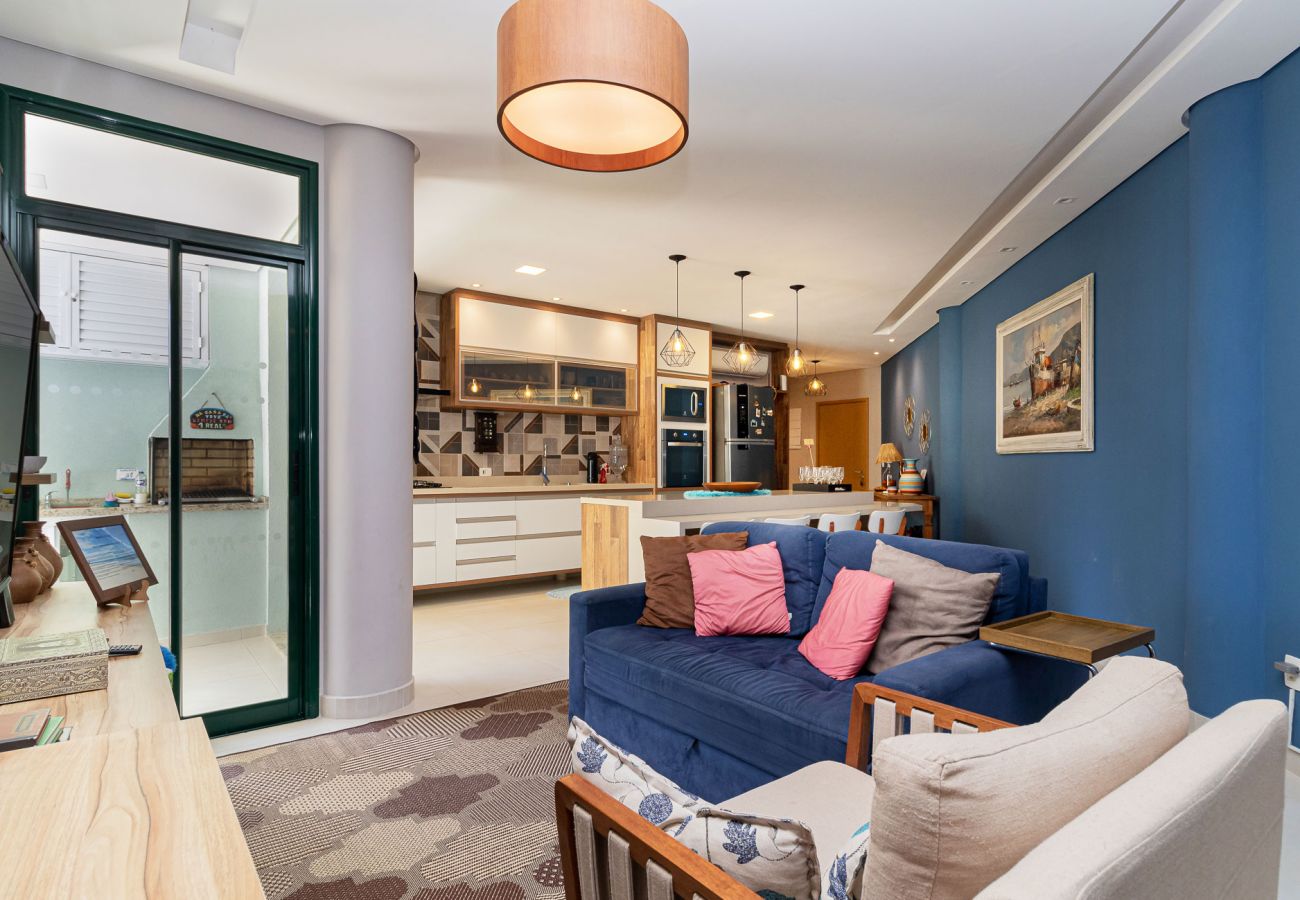 Apartamento em Ubatuba - Apto beira mar c Wi-Fi na Praia Grande, Ubatuba/SP