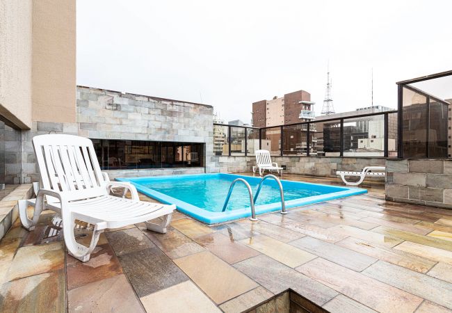 Apartamento em São Paulo - Apart-hotel próximo a Avenida Paulista com WiFi/SP