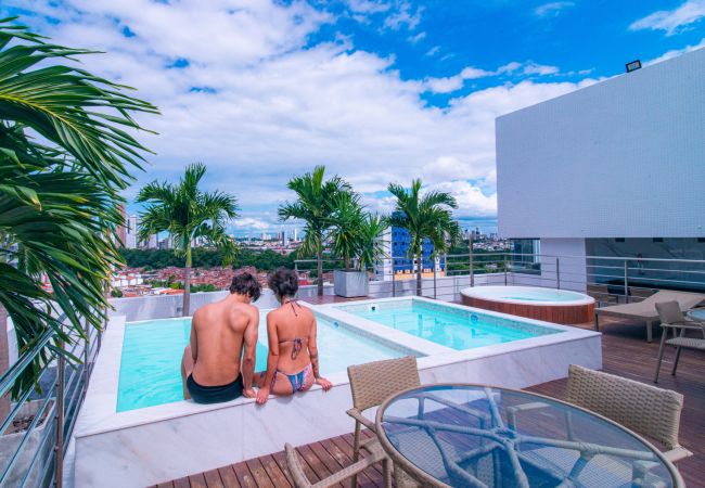 Apartamento em João Pessoa - GOLDFLAT MANAÍRA | Apart-Hotel Studio Luxo