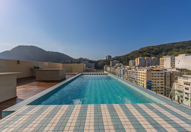 Apartamento em Rio de Janeiro - Vista para o Mar e Varanda com Banheira | Q9
