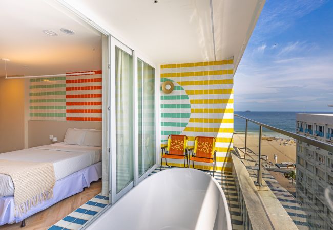 Apartamento em Rio de Janeiro - Vista para o Mar e Varanda com Banheira  | Q4