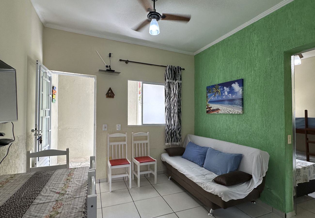 Apartamento em Ubatuba - Apartamento aconchegante c Wi-Fi na Praia do Sapê