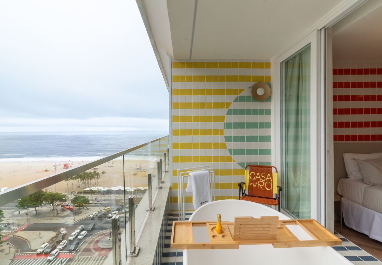 Apartamento em Rio de Janeiro - Vista para o Mar e Varanda com Banheira | Q18