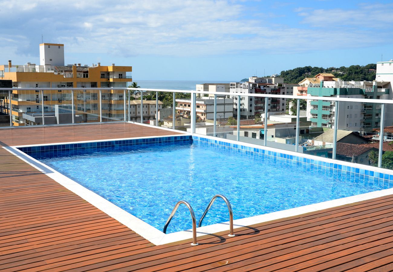 Apartamento em Ubatuba - Apto c área gourmet a 300m da Praia das Toninhas