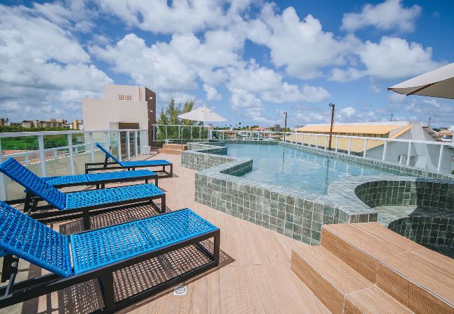 Apartamento em Ipojuca - Flat com WiFi a 400m da Praia de Porto de Galinhas