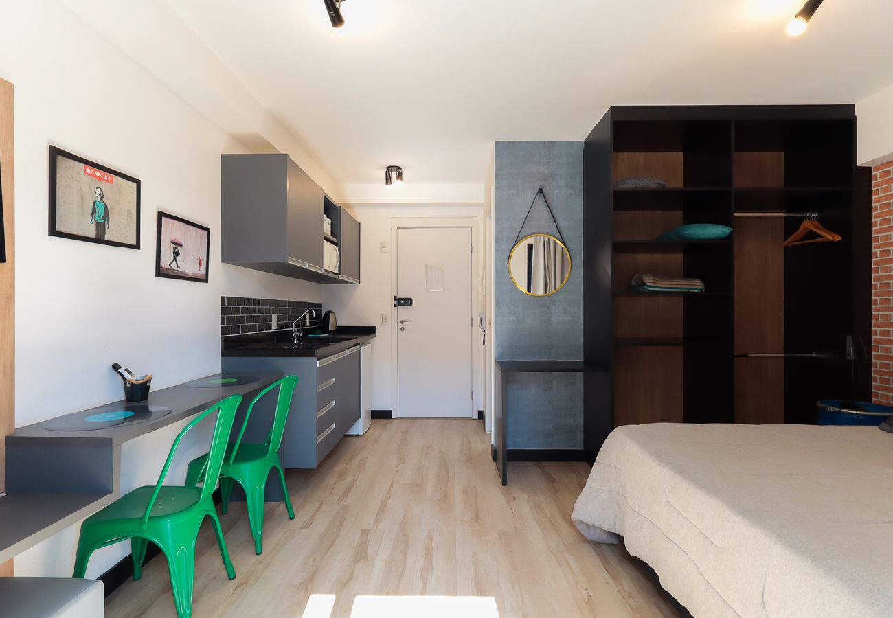 Apartamento em São Paulo - Flat com academia próximo à estação da Luz