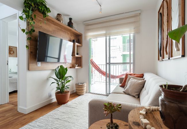 Apartamento em Petropolis - Apartamento pet friendly com rede, Wi-fi e garagem