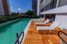 Apartamento em São Paulo - Studio c/ academia e piscina a 3 min do Allianz
