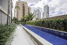 Apartamento em São Paulo - Flat c/ Piscina e Academia na Chácara Klabin