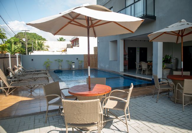 Apartamento em Japaratinga - Apto c Piscina e Área Gourmet a 100m da praia