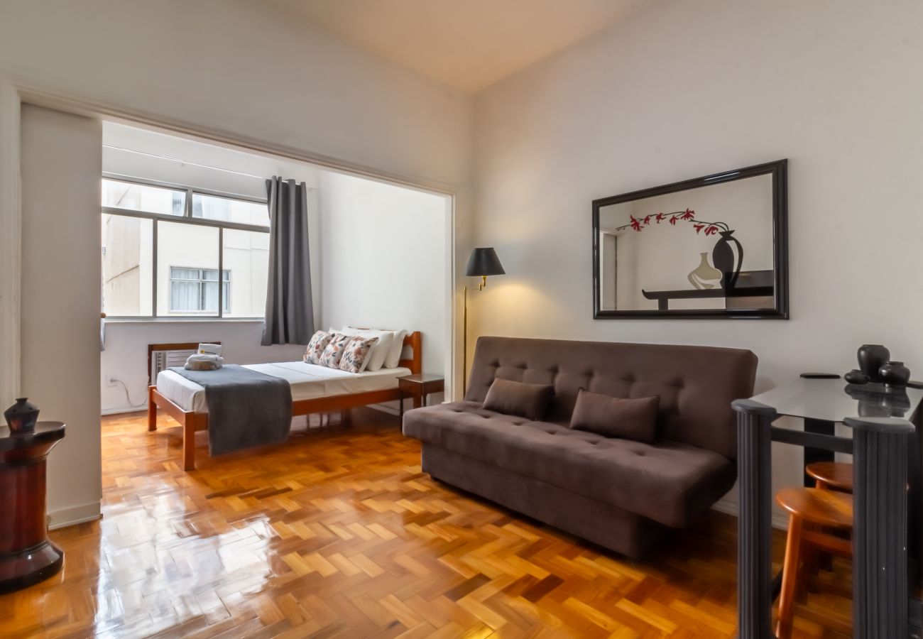 Apartamento em Rio de Janeiro - Apê aconchegante em Botafogo com A/C e Wi-Fi - SCT604