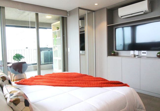 Studio in São Paulo - Apto nos Jardins com Ar/Wifi/Piscina