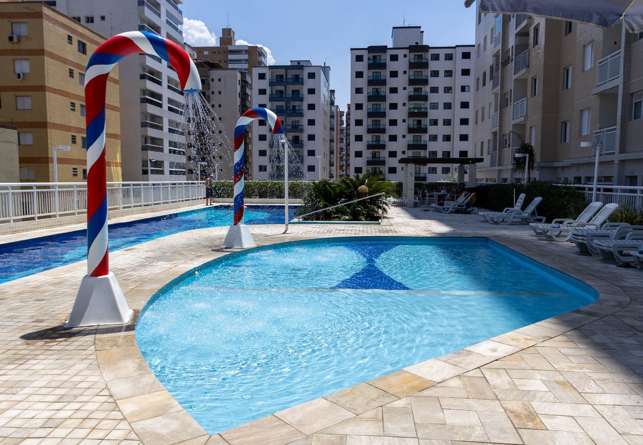 Apartment in Praia Grande - Apto confortável a 150m do mar completo com lazer