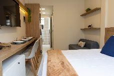 Apartment in Santos - Confortável Apartamento com Wi-Fi, pé na areia 