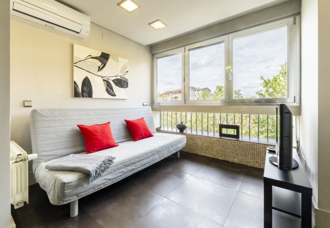  in Madrid - Monthly Rental in Madrid - Exterior Flat with 1 Bedroom + Studio and 2 Bathrooms