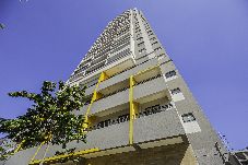 Apartment in São Paulo - Loft com smart lock e varanda no Bresser