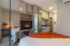 Studio in São Paulo - Studio with Pool and gym Near Subway