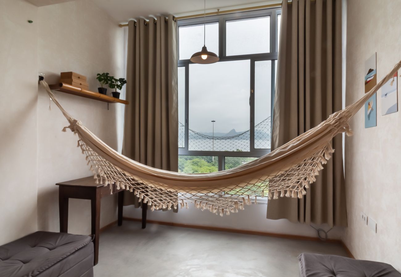 Studio in Rio de Janeiro - Ocean and Sugarloaf Mountain view | PRF805