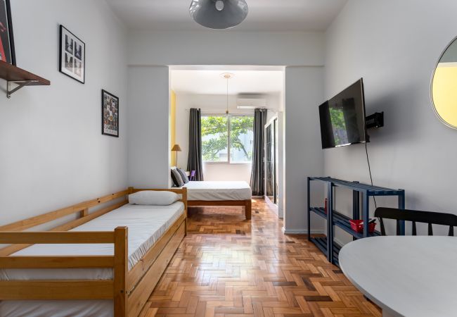 Estudio en Rio de Janeiro - Estudio en Copacabana |Ideal p/ la familia| JC509 