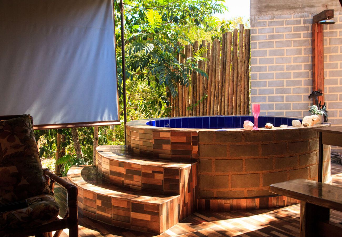 Chalet en Alto Paraíso de Goiás - Chalé com churrasqueira e jacuzzi aquecida 