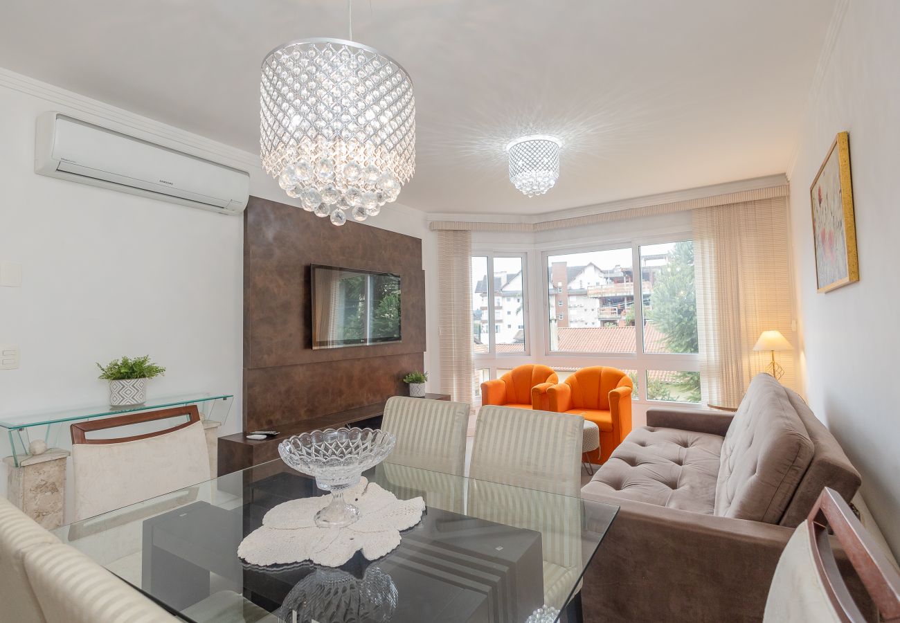 Apartamento en Gramado - Apto moderno 2 suítes a 100m da R Coberta!
