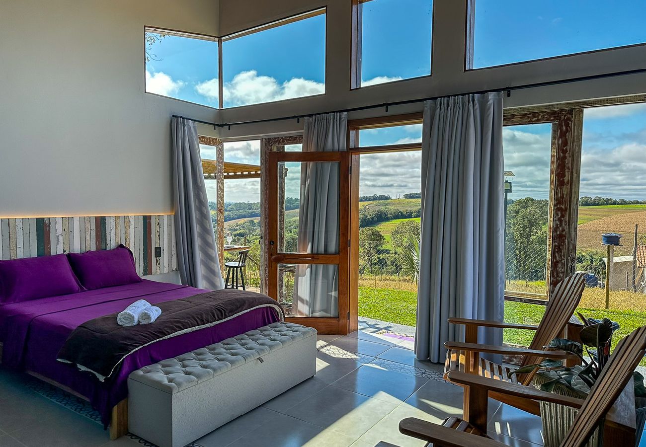 Chalet en Ibiúna - Cabana com jacuzzi e churrasqueira - Ibiúna/SP