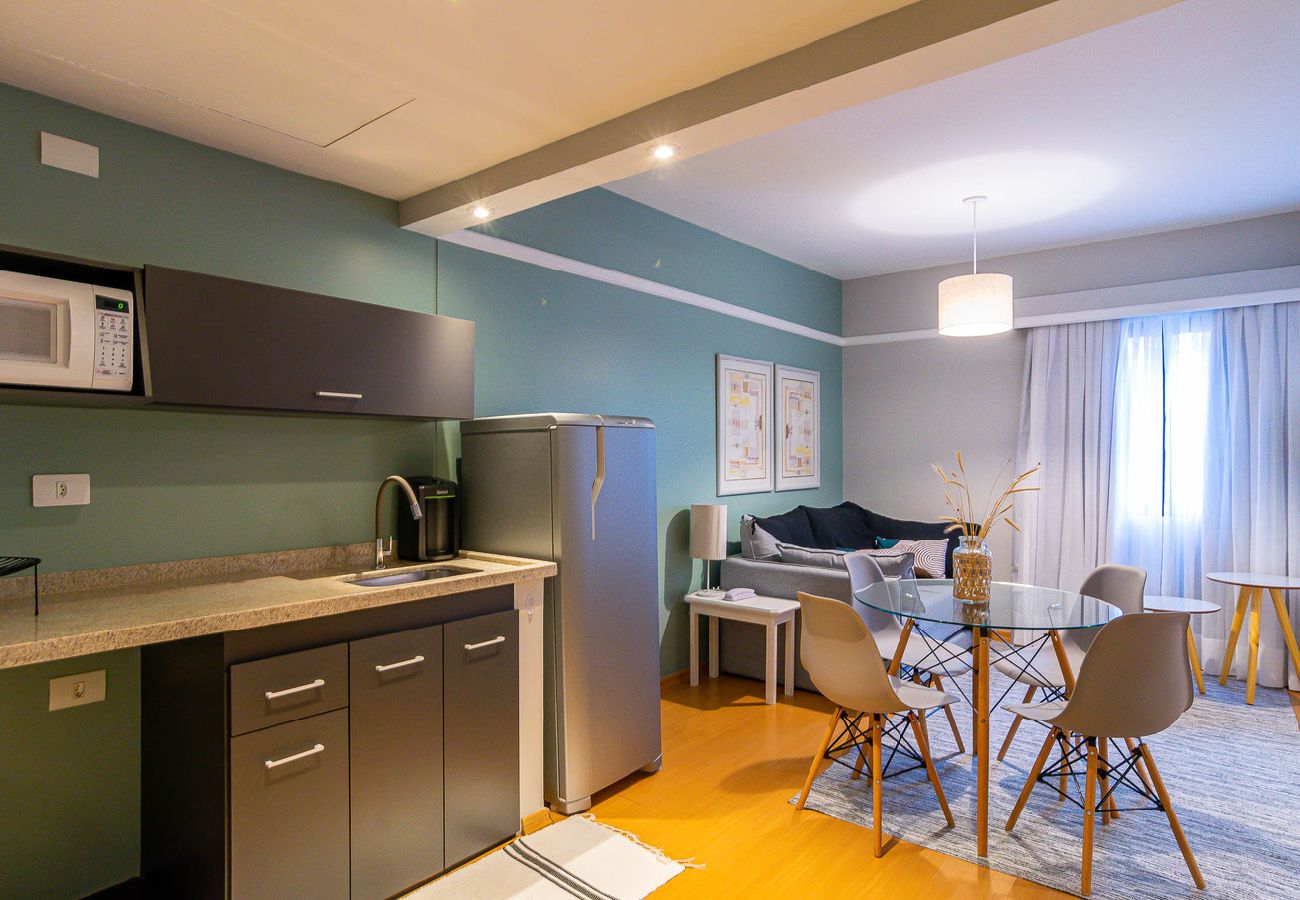Apartamento en São Paulo - Apart-hotel c espaço home office c boa localização
