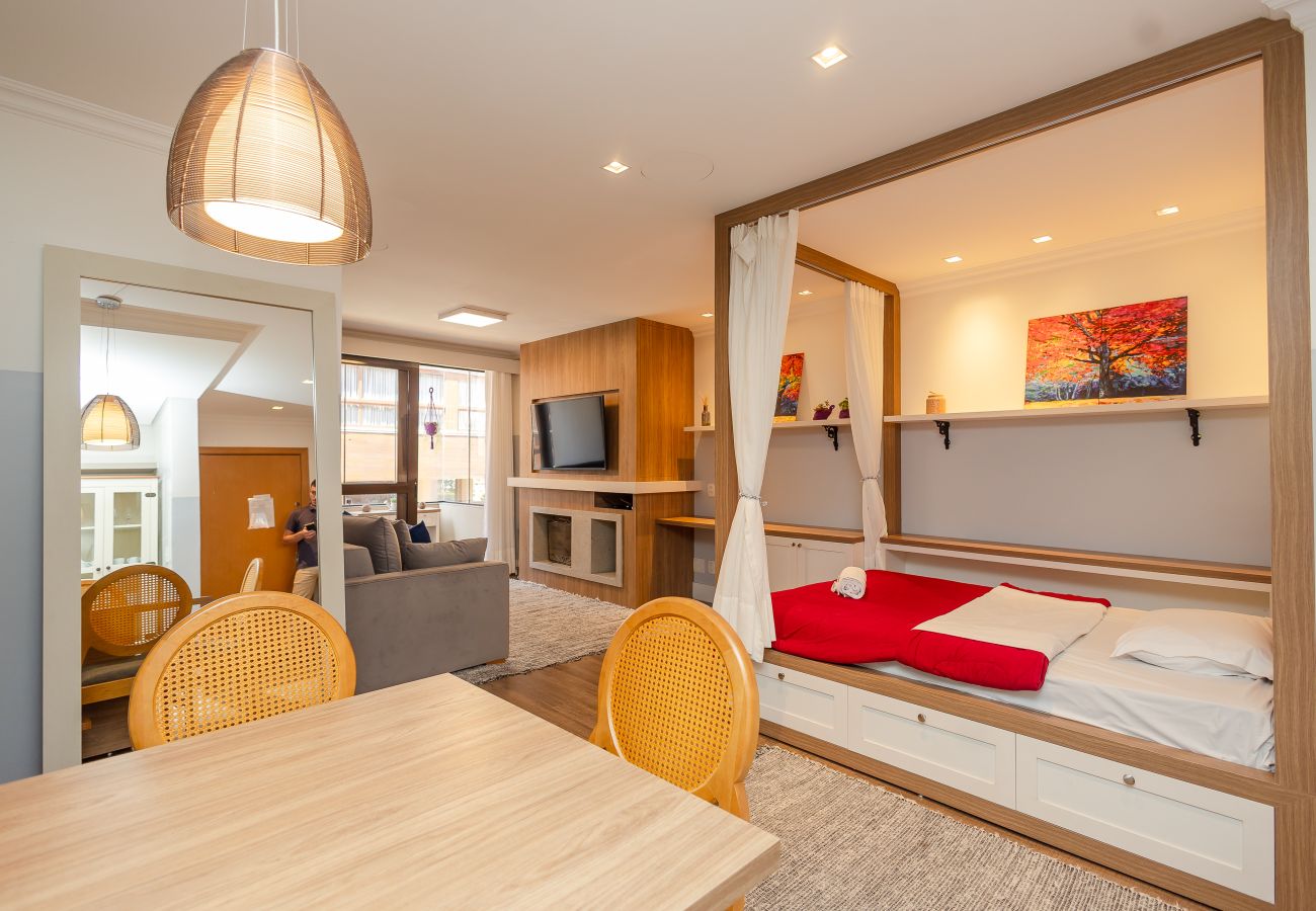 Apartamento en Gramado - Apto 1D no coração de Gramado, a 550m da R Coberta