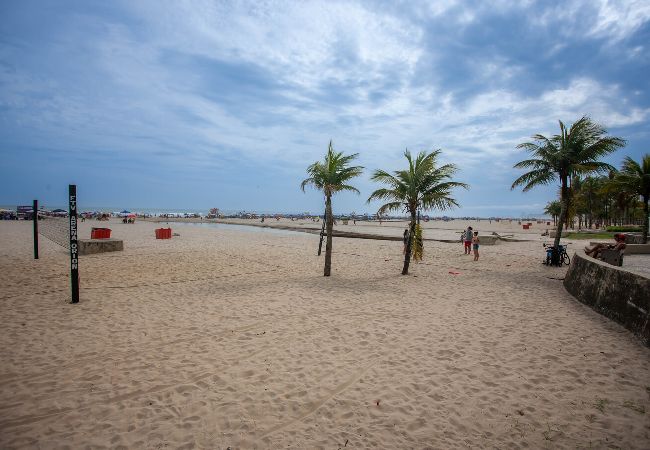 Apartamento en Praia Grande - Apto com WiFi a 300 metros da Praia do Boqueirão