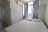 Apartamento en Santos - Apto confortável com linda vista frente para o mar