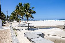 Apartamento en Praia Grande - Apto confortável a 150m do mar completo com lazer