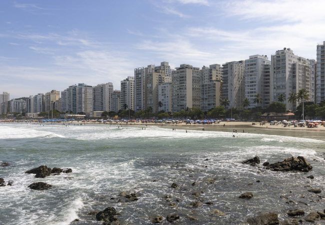 Apartamento en Guarujá - Apto Top Pitangueiras a 3 minutos da Praia