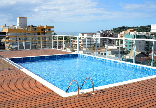 Apartamento en Ubatuba - Apto c área gourmet a 300m da Praia das Toninhas