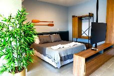 Apartamento en Ubatuba - Apto c área gourmet a 300m da Praia das Toninhas