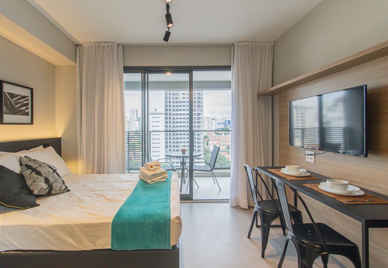 Estudio en São Paulo - Encanto y comodidad cerca del Allianz Parque | SP-P1505B
