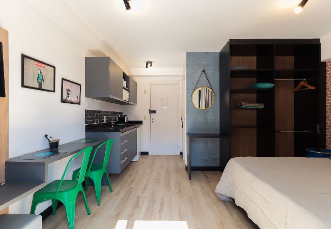 Apartamento en São Paulo - Flat com academia próximo à estação da Luz
