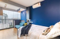 Estudio en São Paulo - Studio Vista da cidade do 22 andar 