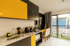 Apartamento en São Paulo - Studio c/ academia e piscina a 3 min do Allianz