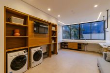 Apartamento en São Paulo - Studio c/ academia e piscina a 3 min do Allianz