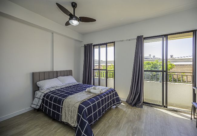 Apartamento en São Paulo - Loft com smart lock e varanda no Bresser