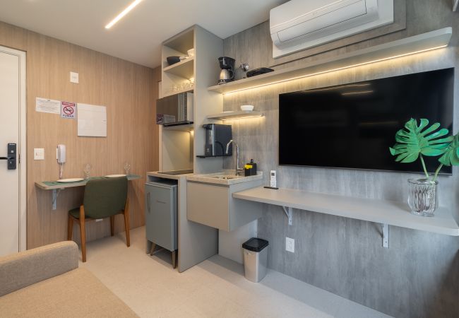 Estudio en São Paulo - Estudio 32 no Jardins, academia 24h