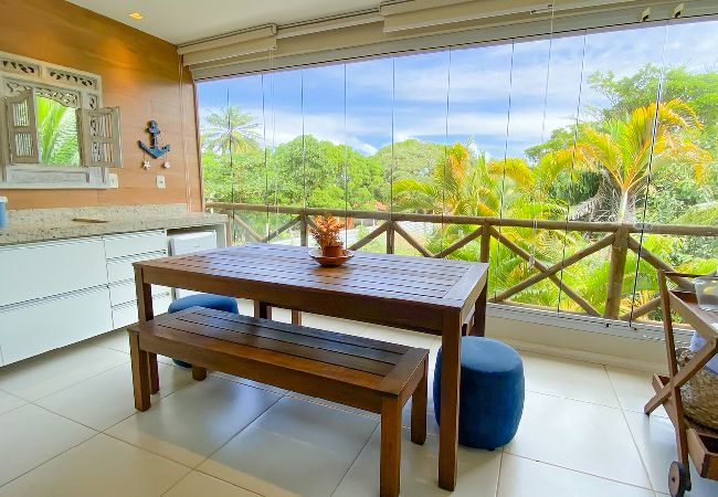 Apartamento en Mata de São João - Apto c varanda, piscina e churrasqueira - Imbassaí