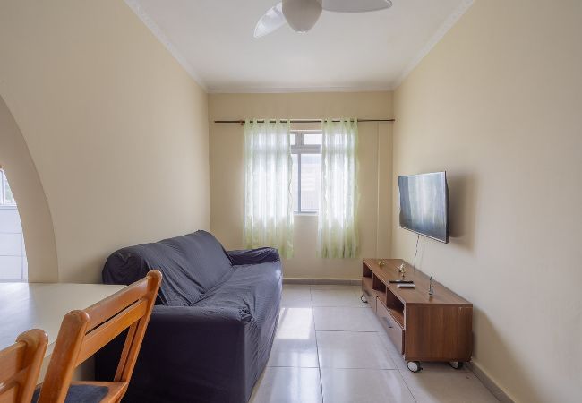 Apartamento en Praia Grande - Apto Beira-mar c/ Vista Lateral e Garagem