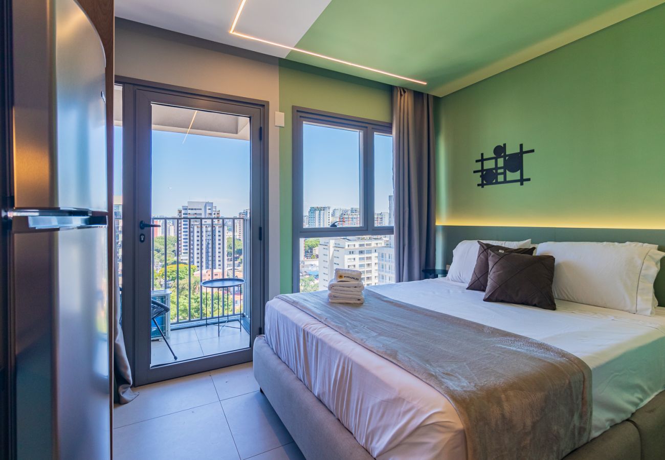 Apartamento en São Paulo - Apto acogedor con balcón, Vila Clementino -  SP-L1502